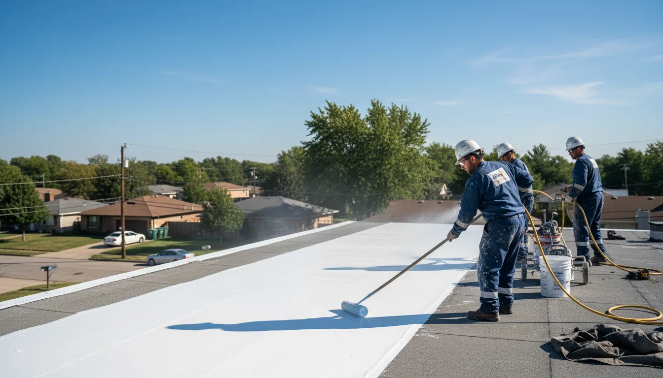 Commercial roof coating in Brokaw, WI near me